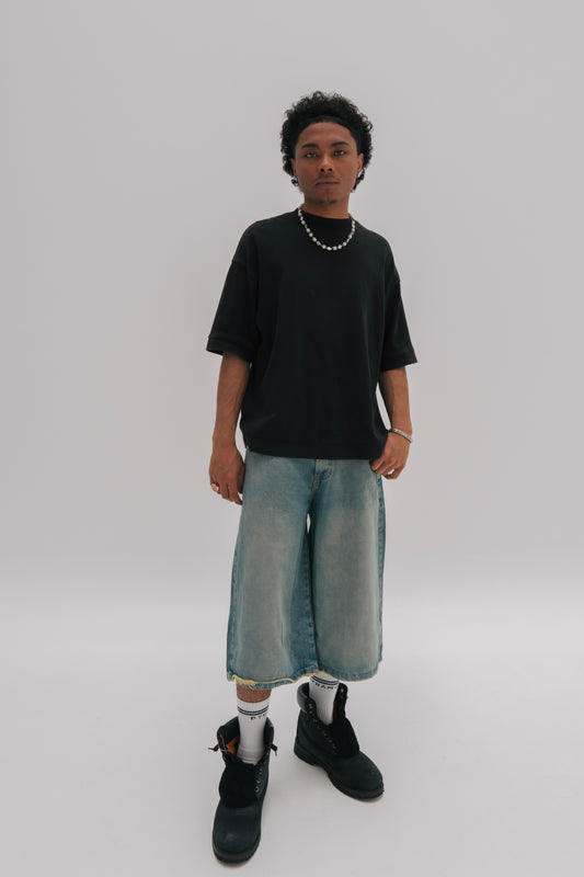 JORT BAGGY VINTAGE BLUE -  HOMBRE