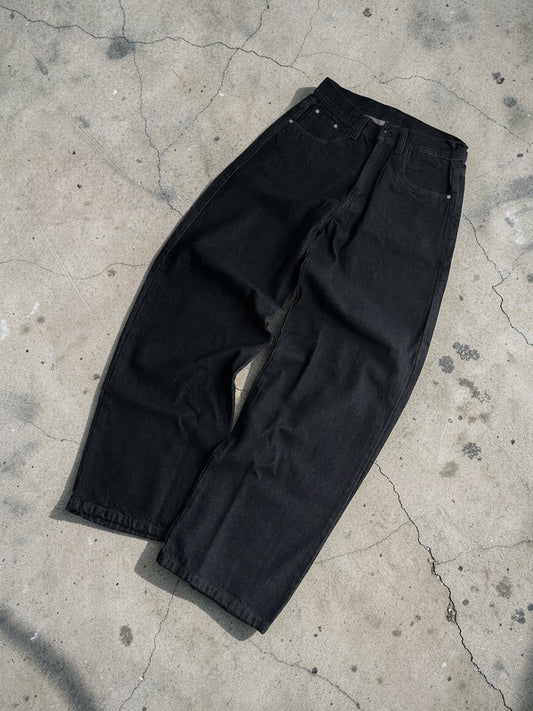 BAGGY RAW DENIM - BLACK